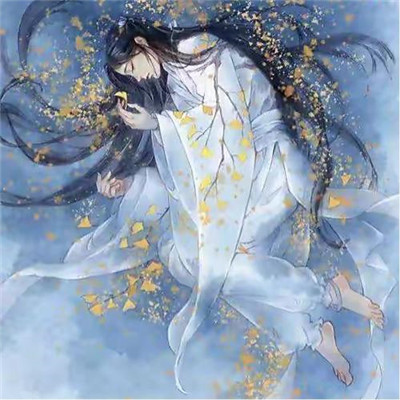 男生安慰自己的插画图片头像