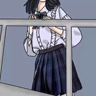 JK漫画女生头像图片