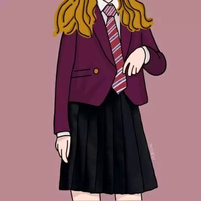 JK漫画女生头像图片