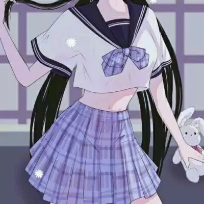 JK漫画女生头像图片