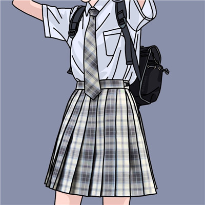 JK漫画女生头像图片