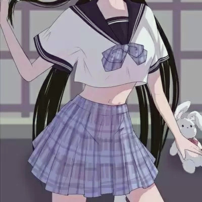 JK漫画女生头像图片