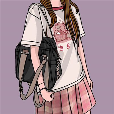 JK漫画女生头像图片