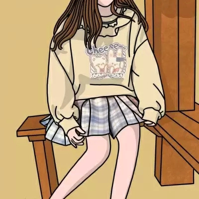 JK漫画女生头像图片