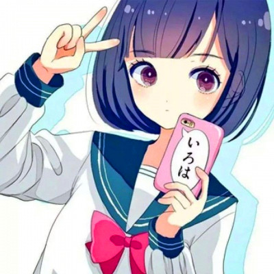 JK漫画女生头像图片