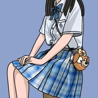JK漫画女生头像图片