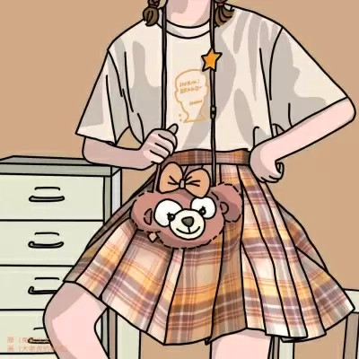 JK漫画女生头像图片
