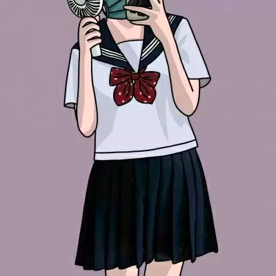 JK漫画女生头像图片