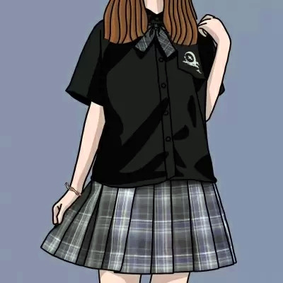 JK漫画女生头像图片