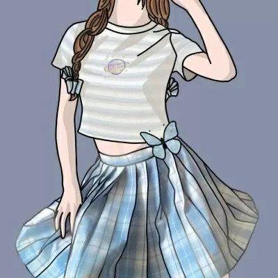 JK漫画女生头像图片