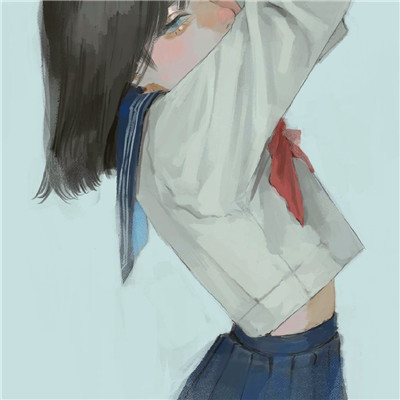 JK漫画女生头像图片
