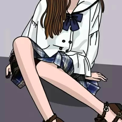 JK漫画女生头像图片