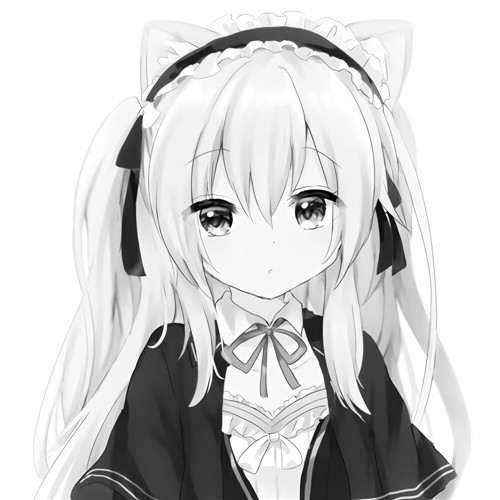 少女心可爱爆棚的头像动漫黑白图片