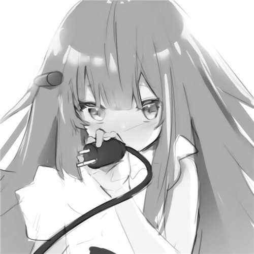 少女心可爱爆棚的头像动漫黑白图片