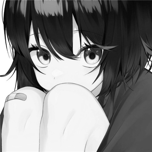 少女心可爱爆棚的头像动漫黑白图片