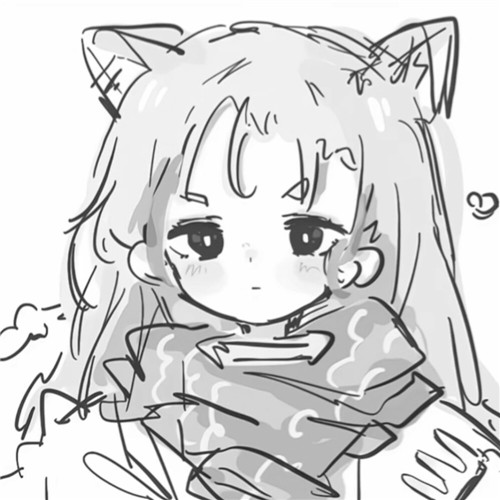 少女心可爱爆棚的头像动漫黑白图片