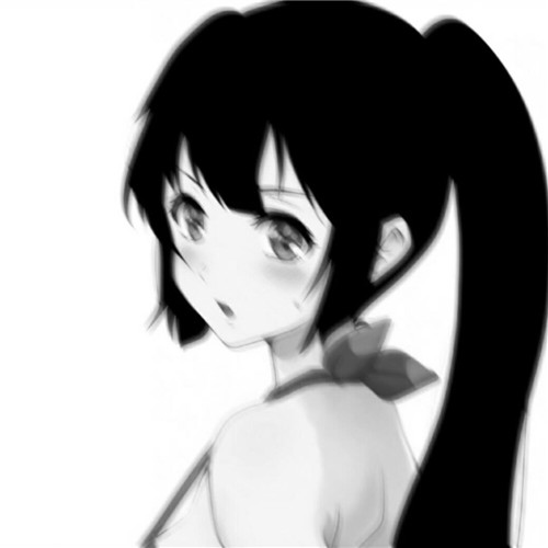少女心可爱爆棚的头像动漫黑白图片