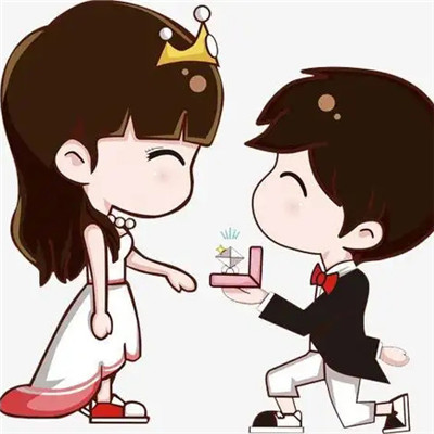 女生站着男生跪下的情侣头像图片