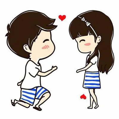 女生站着男生跪下的情侣头像图片