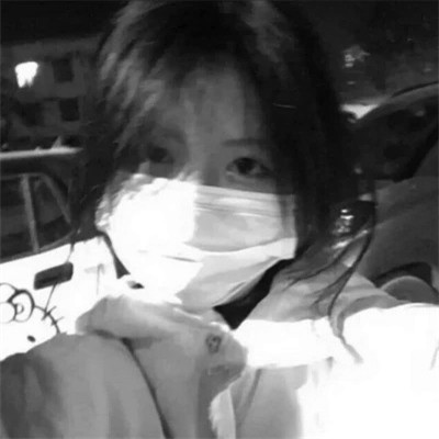 qq头像女生黑白少女高清图片