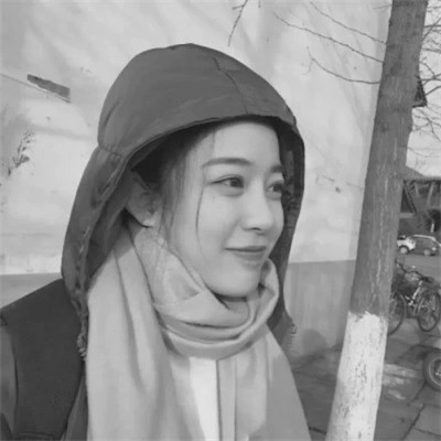 黑白系头像女生可爱小清新图片