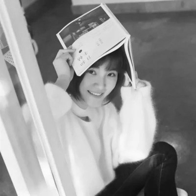 黑白系头像女生可爱小清新图片