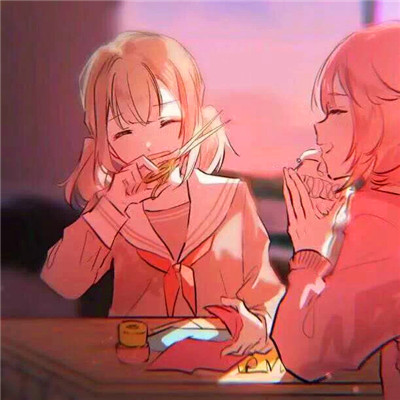最火闺蜜头像两人一对两张高清图片