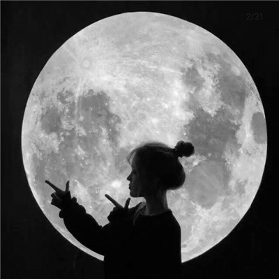 闺蜜头像一对两张黑白高清图片