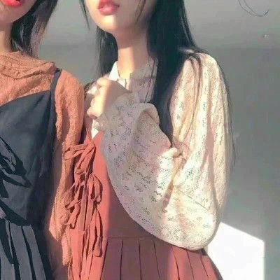 温柔神仙真人闺蜜头像两人超级好看