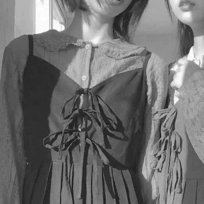 高级闺蜜头像真人黑白高清图片