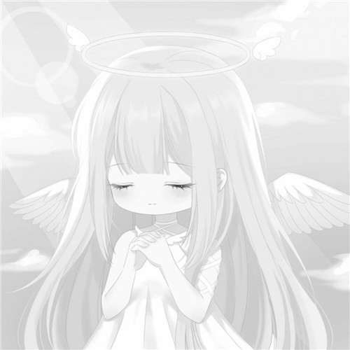 二人闺蜜女生黑白动漫头像图片