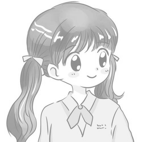 二人闺蜜女生黑白动漫头像图片