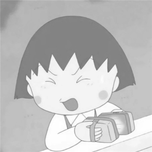 二人闺蜜女生黑白动漫头像图片