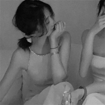 闺蜜头像真人黑白双人高清图片