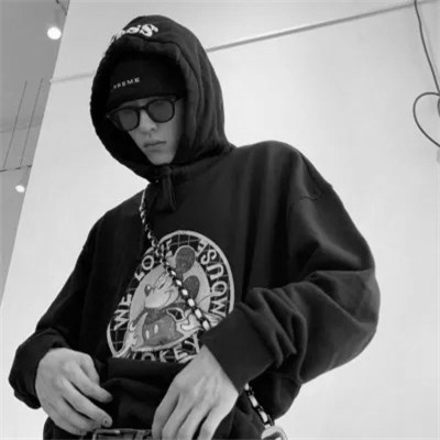 网图头像男黑白