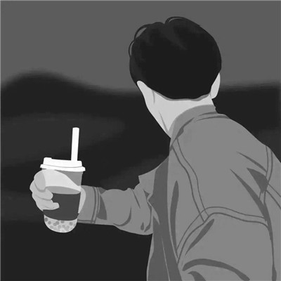 情侣头像高级黑白一左一右图片