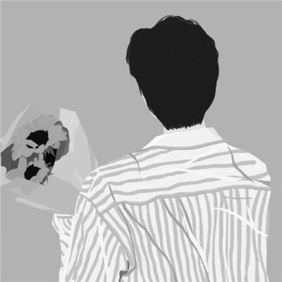 情侣头像高级黑白一左一右图片