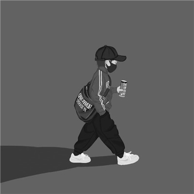 情侣头像高级黑白一左一右图片