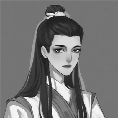 情侣头像高级黑白一左一右图片