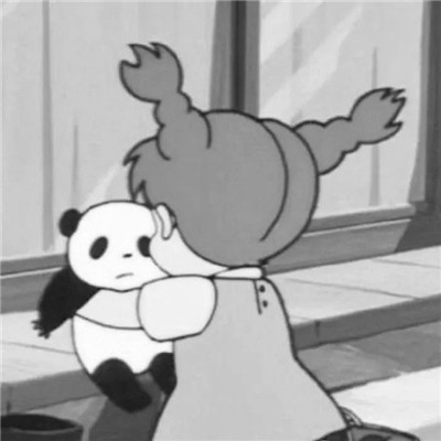 情侣头像高级黑白一左一右图片