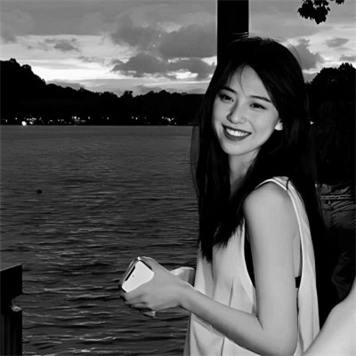优质女生头像高清黑白图片