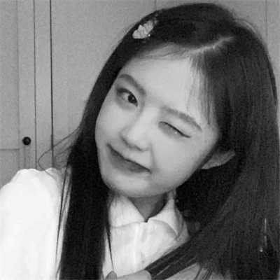 优质女生头像高清黑白图片