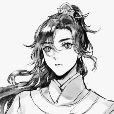 唯美古风淡雅男子头像图片