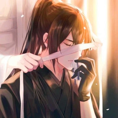 唯美古风淡雅男子头像图片