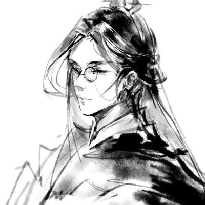 唯美古风淡雅男子头像图片