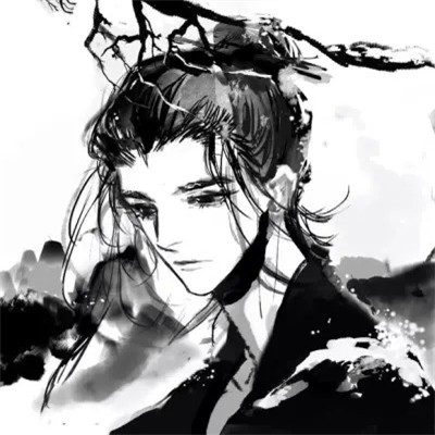 唯美古风淡雅男子头像图片
