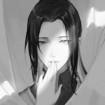 侠客头像男生古风黑白图片