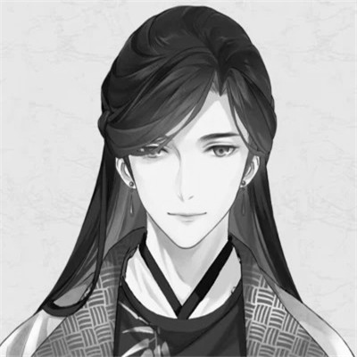 侠客头像男生古风黑白图片