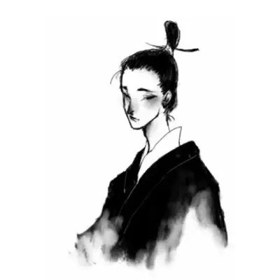 侠客头像男生古风黑白图片