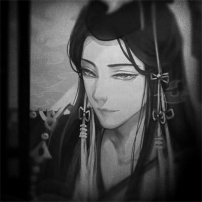 古风黑白头像男生水墨图片